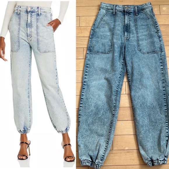MOTHER Denim - Mother High Rise The Wrapper Patch Spring Ankle Jeans Marrakech Days 28